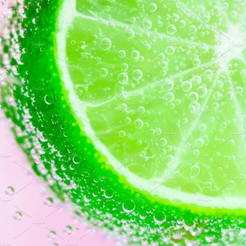 juicy citrus fruit lime close-up cover image.