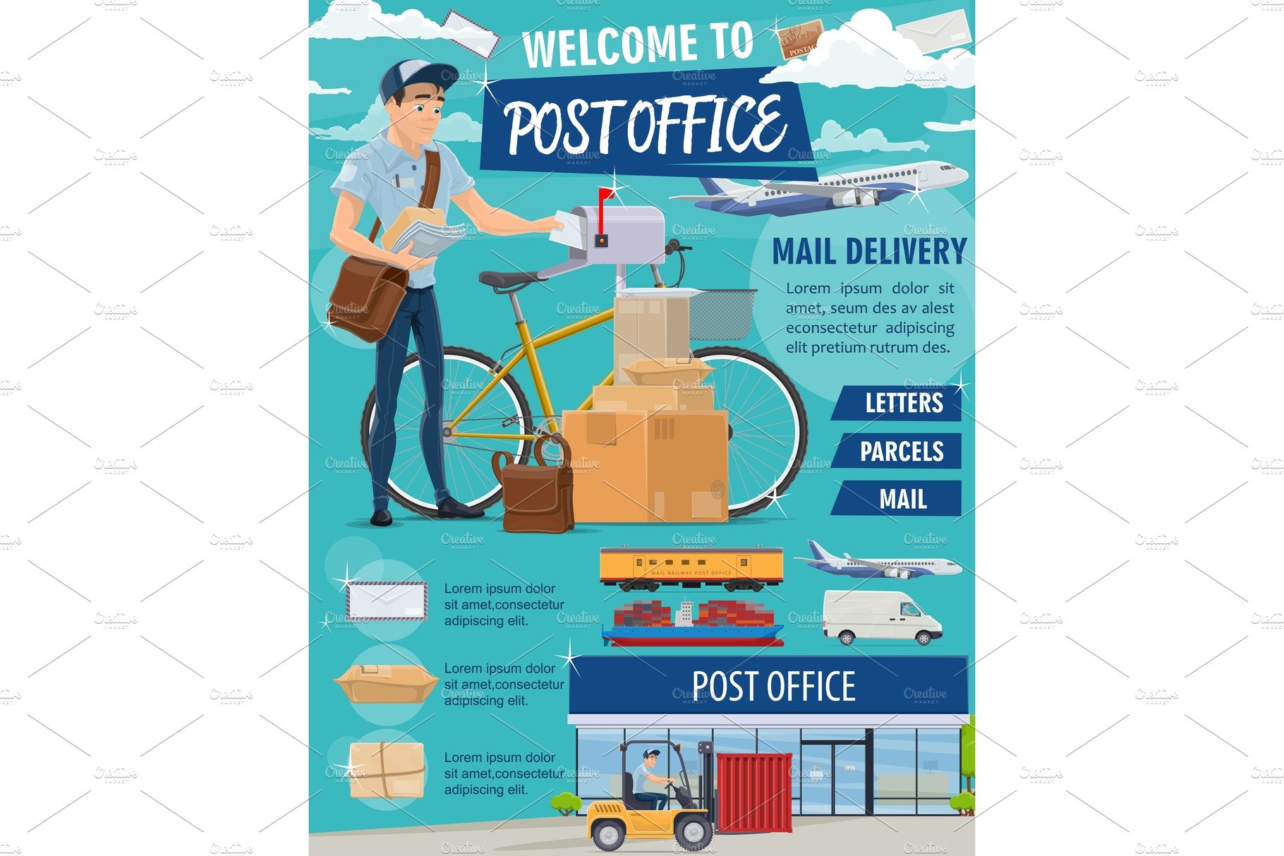 Post office, mailman cover image.