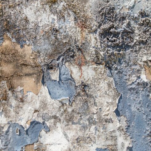 Grunge Blue concrete wall background texture cover image.