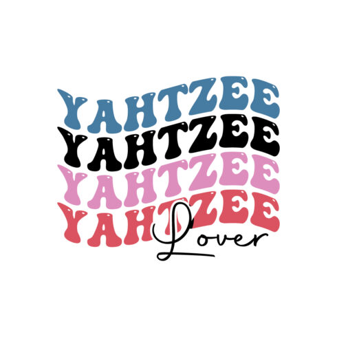 Yahtzee lover indoor game retro typography design for t-shirts, cards, frame artwork, phone cases, bags, mugs, stickers, tumblers, print, etc cover image.
