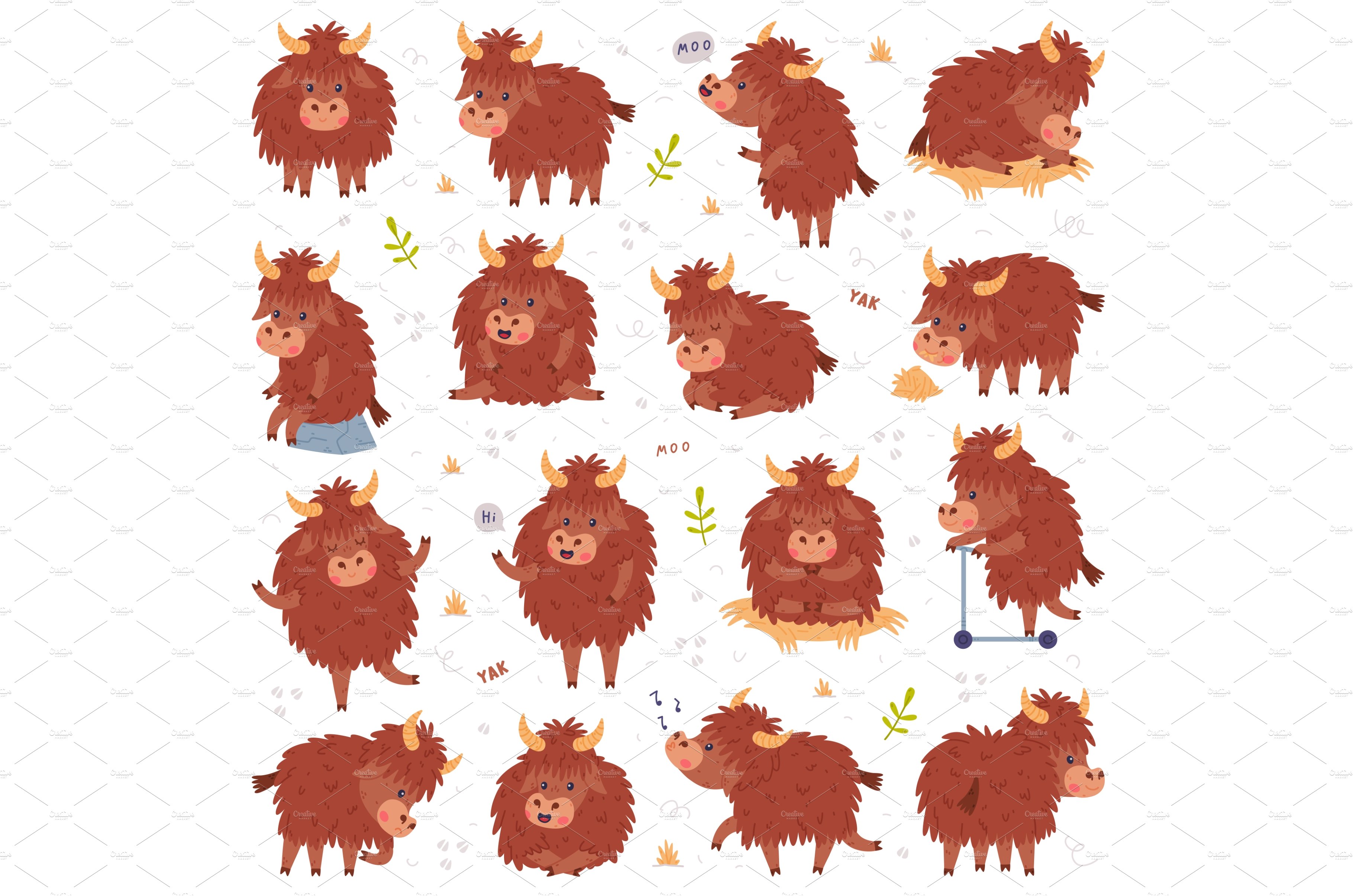 Cute Yak Character with Dense Fur cover image.