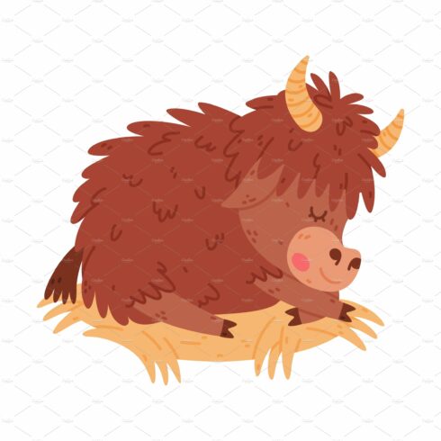 Cute Yak Character with Dense Fur cover image.