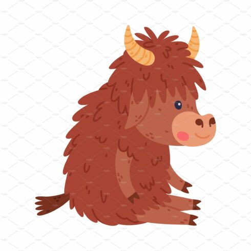 Cute Yak Character with Dense Fur cover image.