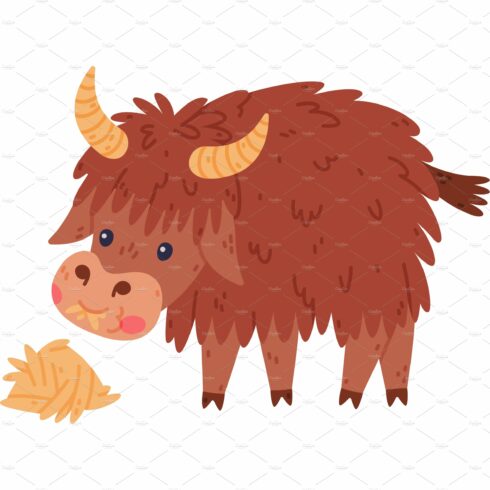 Cute Yak Character with Dense Fur cover image.