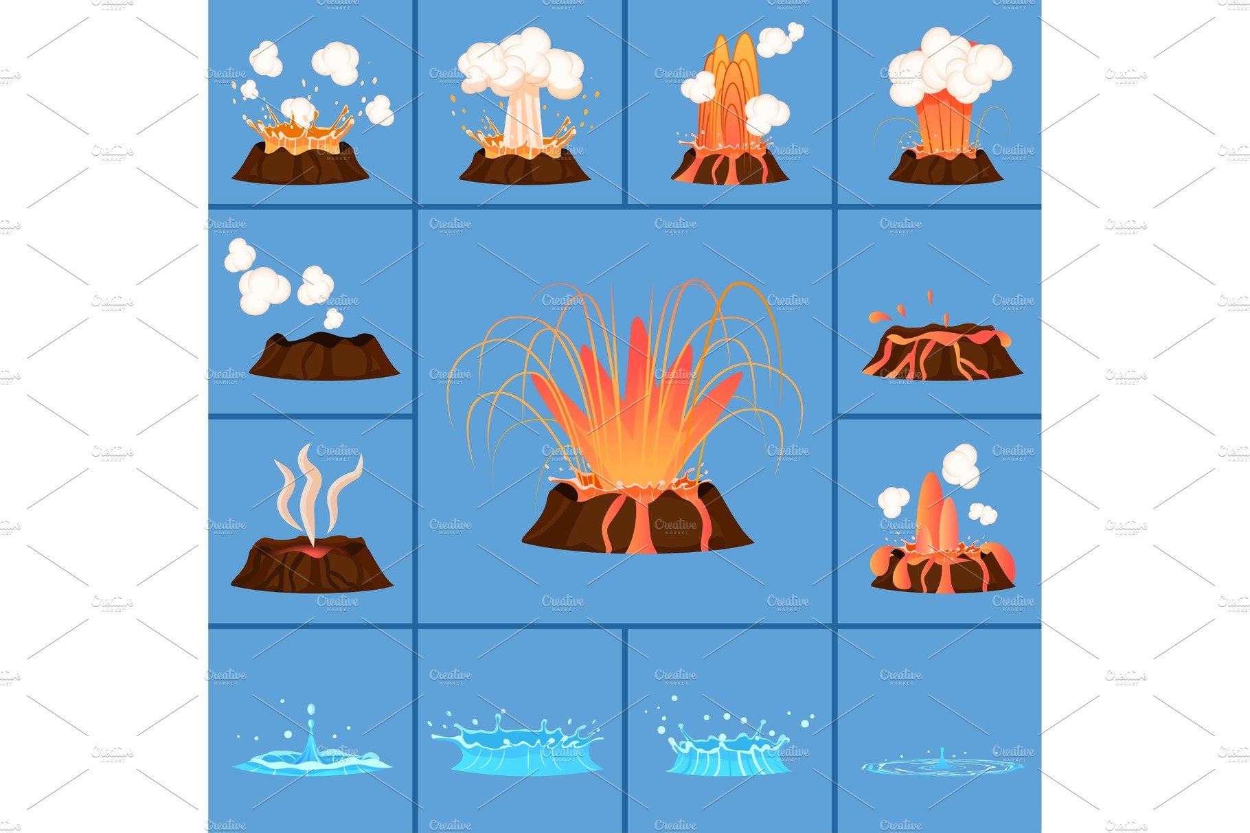 Concept of Active Volcano and Geyser cover image.