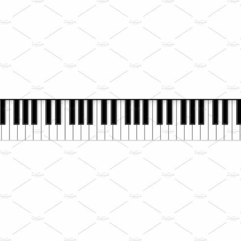 Piano keys music background. cover image.