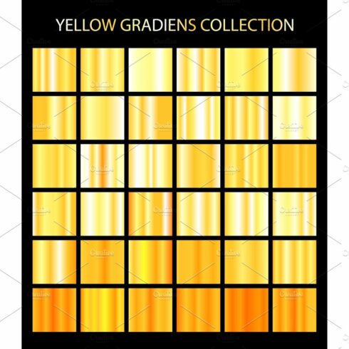 36 yellow color gradients cover image.
