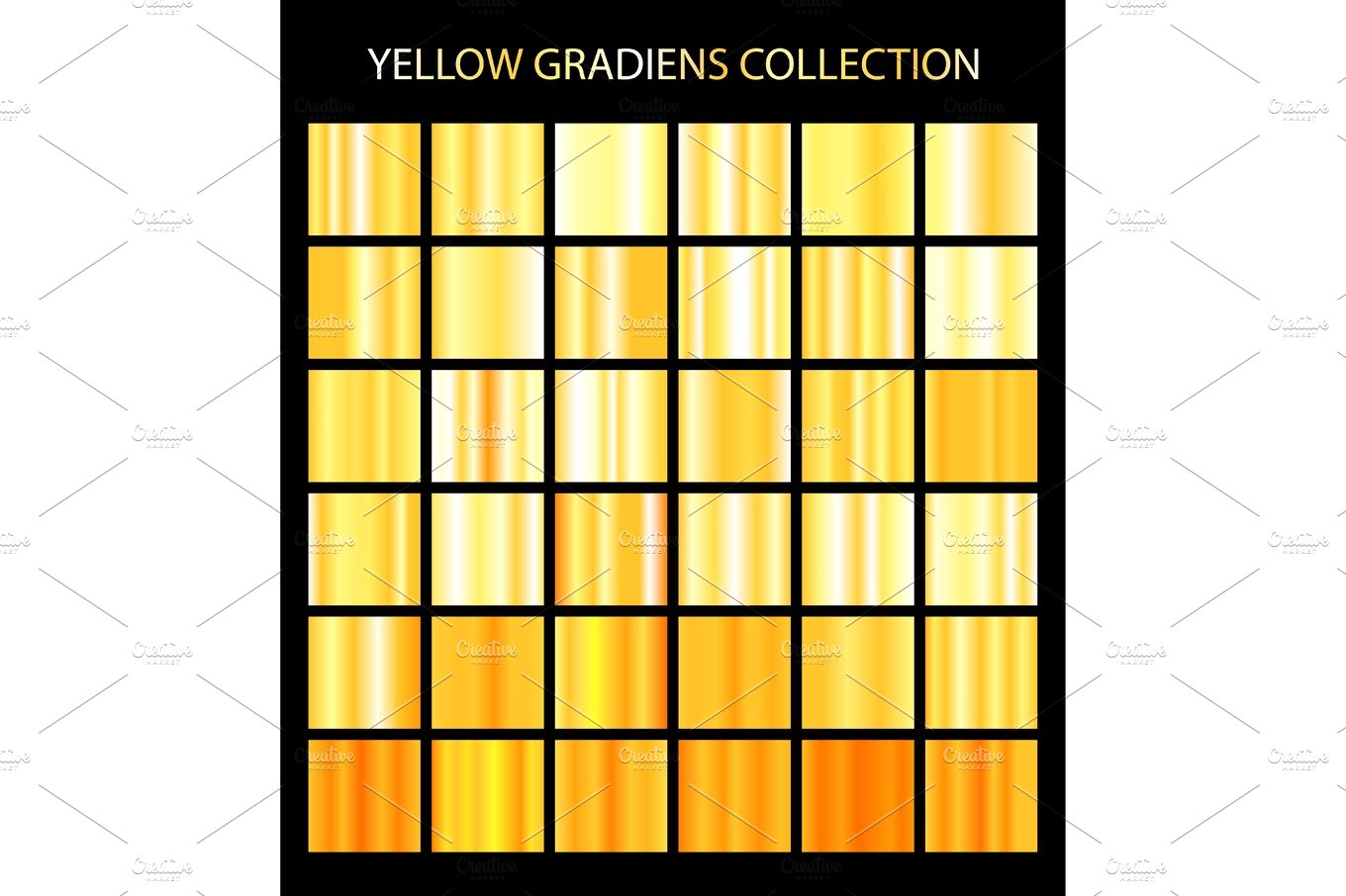 36 yellow color gradients cover image.