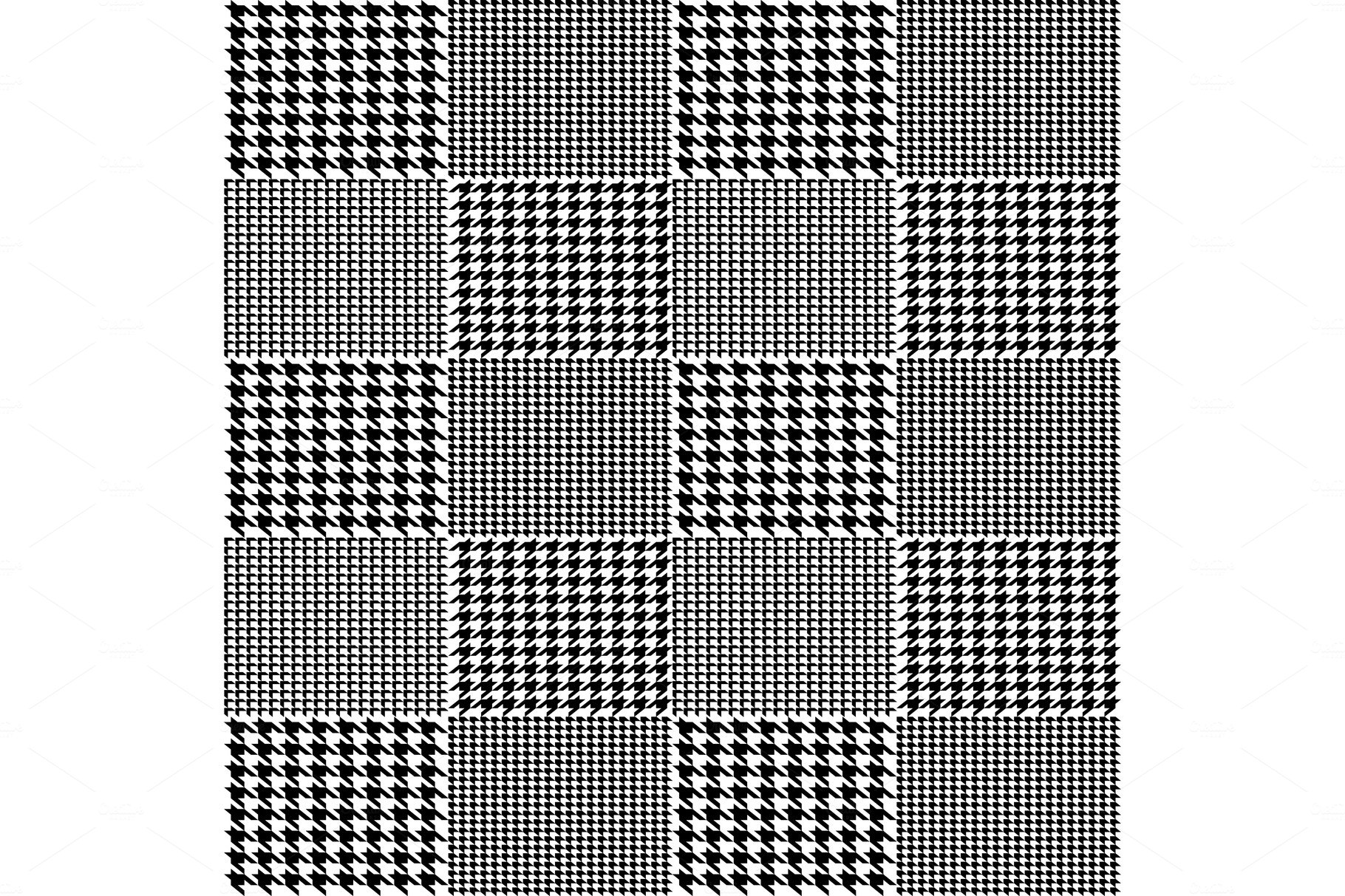 Fabric houndstooth seamless pattern. – MasterBundles