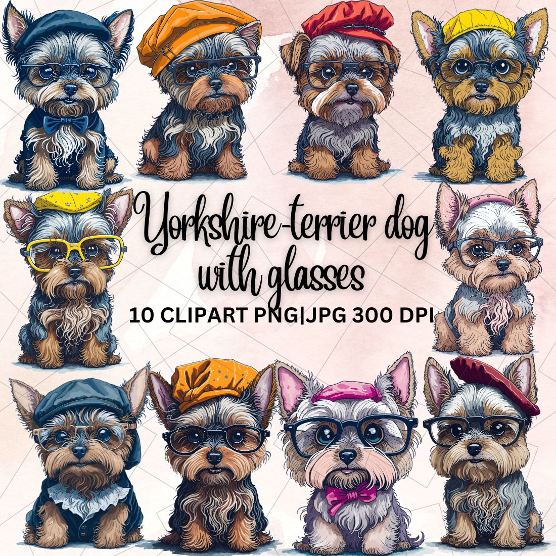 Yorkshire Terrier Watercolor Sublimation cover image.
