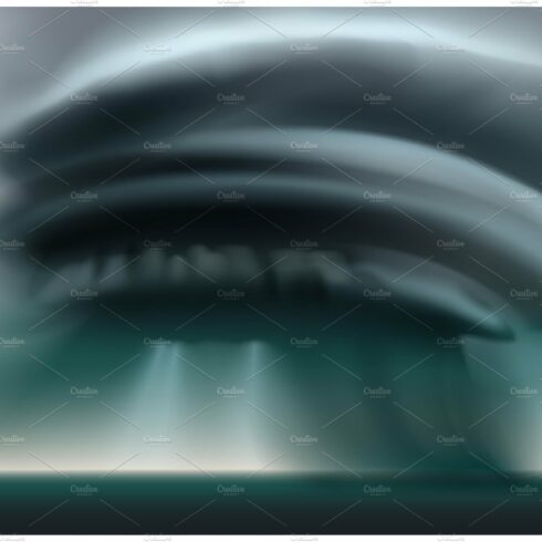 Stormy clouds twisting in tornado cover image.