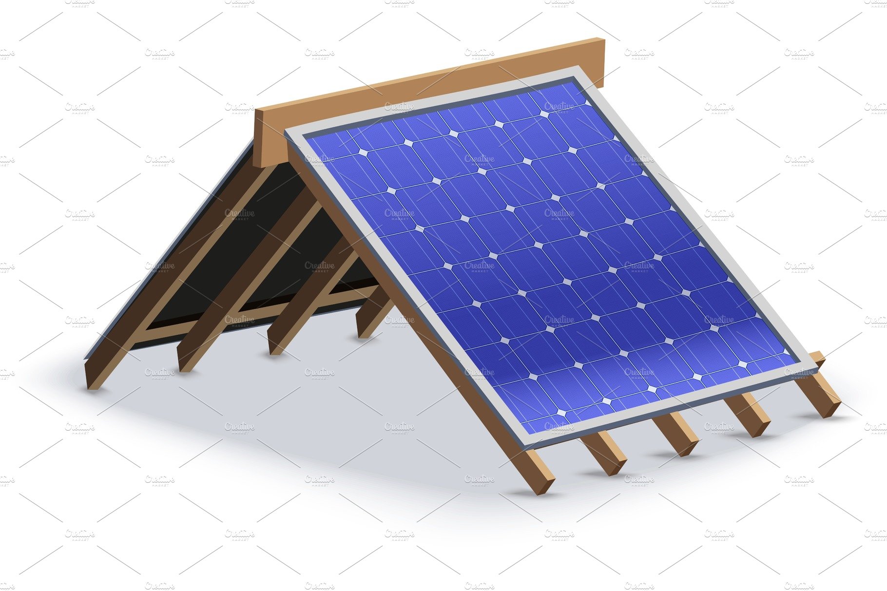 Concept Solar Panel Cover on Roof cover image.