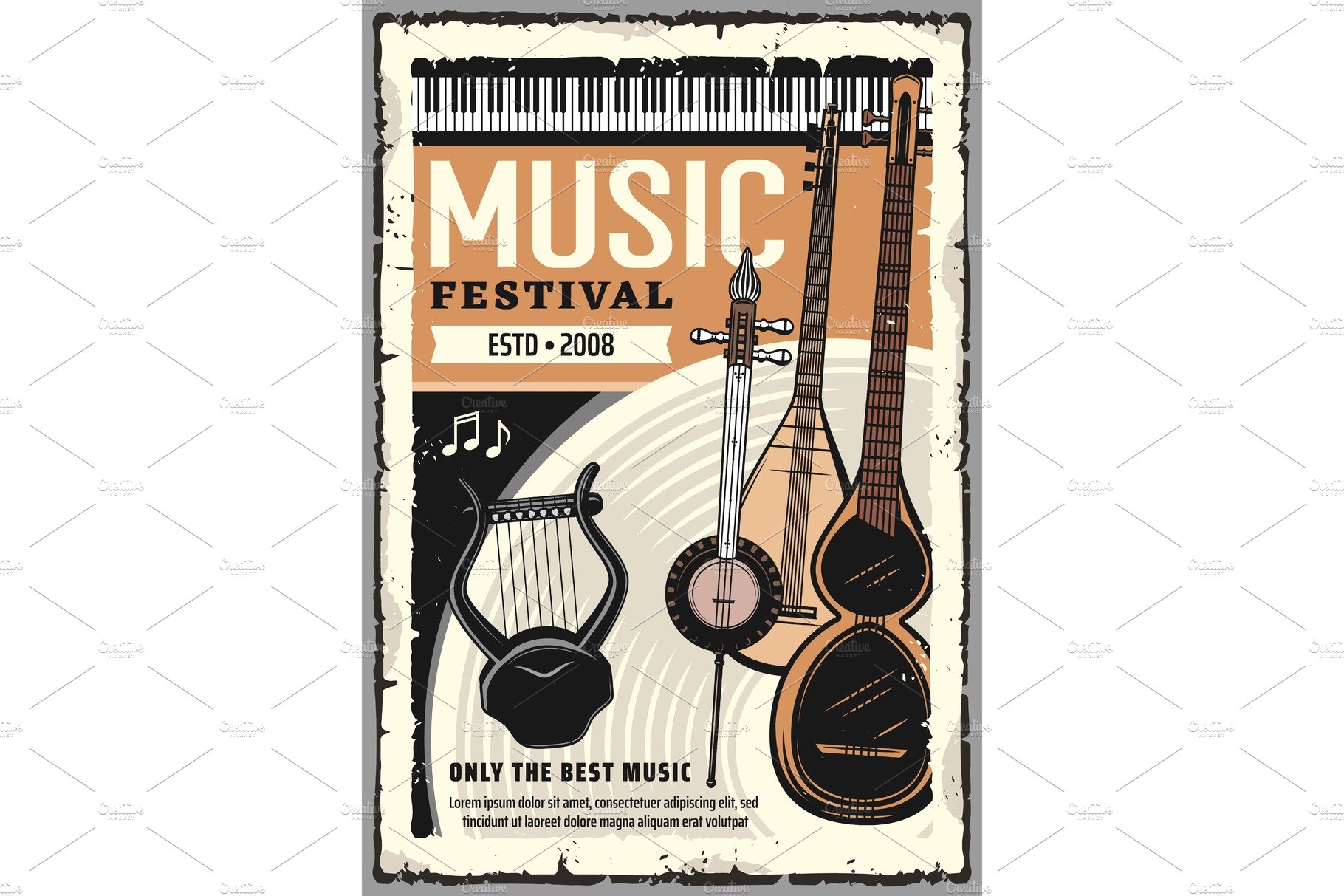 Music festival, live folk music cover image.