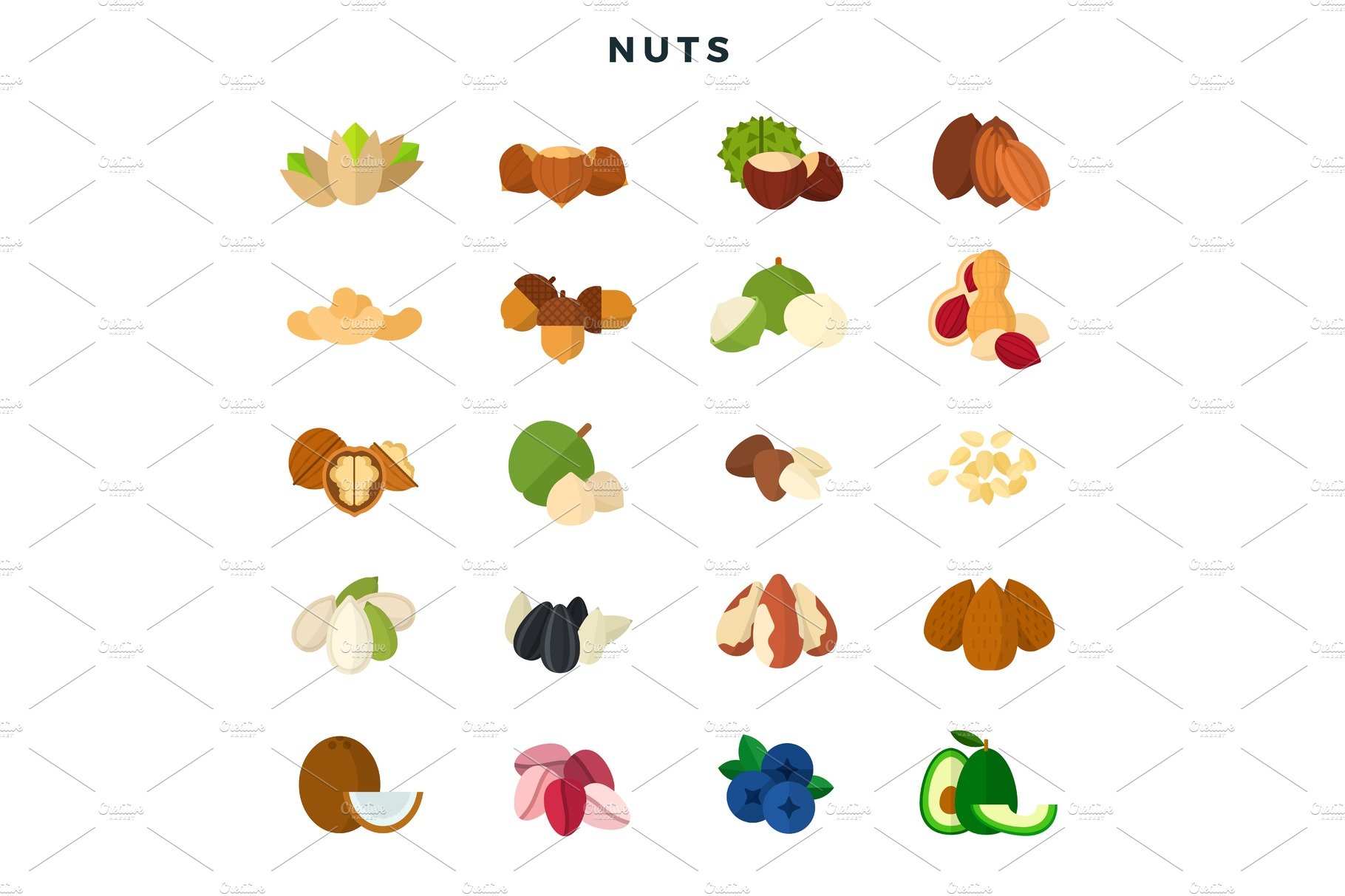 Nuts of all kinds. Set of various cover image.