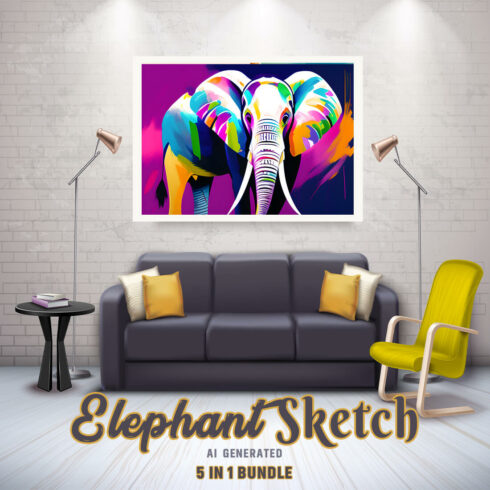 Free Creative & Cute Elephant Watercolor Painting Art Vol 09 cover image.