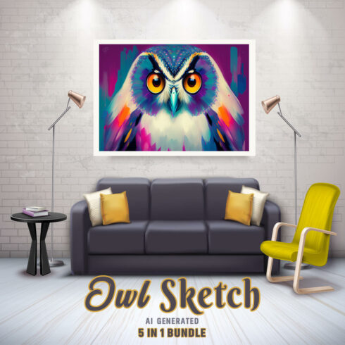 Free Creative & Cute Owl Watercolor Painting Art Vol 09 cover image.