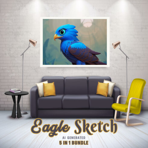 Free Creative & Cute Eagle Watercolor Painting Art Vol 16 cover image.