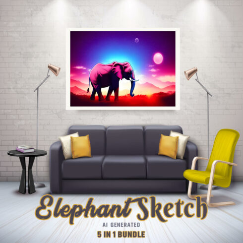 Free Creative & Cute Elephant Watercolor Painting Art Vol 17 cover image.