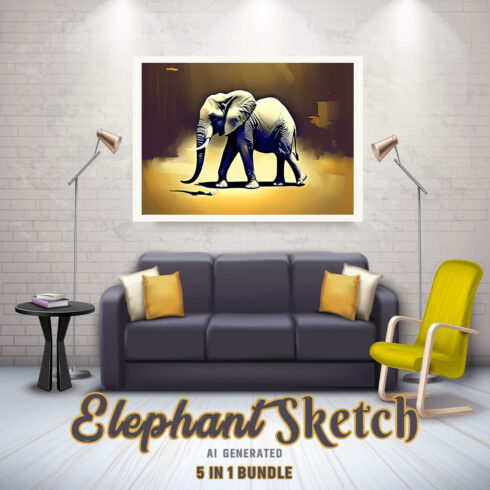 Free Creative & Cute Elephant Watercolor Painting Art Vol 21 cover image.