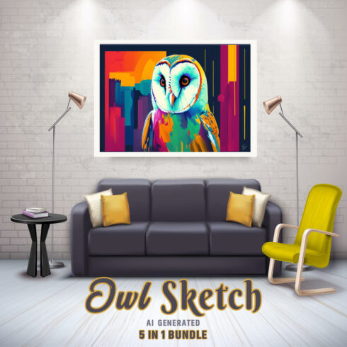 Free Creative & Cute Owl Watercolor Painting Art Vol 20 cover image.