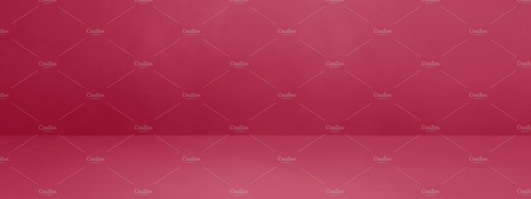 Empty magenta pink concrete interior background cover image.