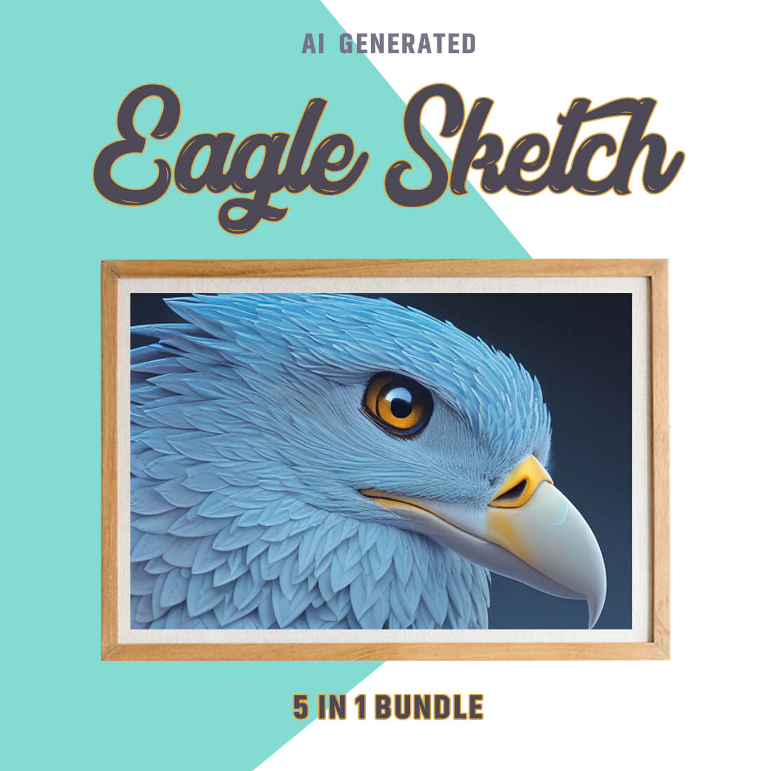 Free Creative & Cute Eagle Watercolor Painting Art Vol 14 preview image.