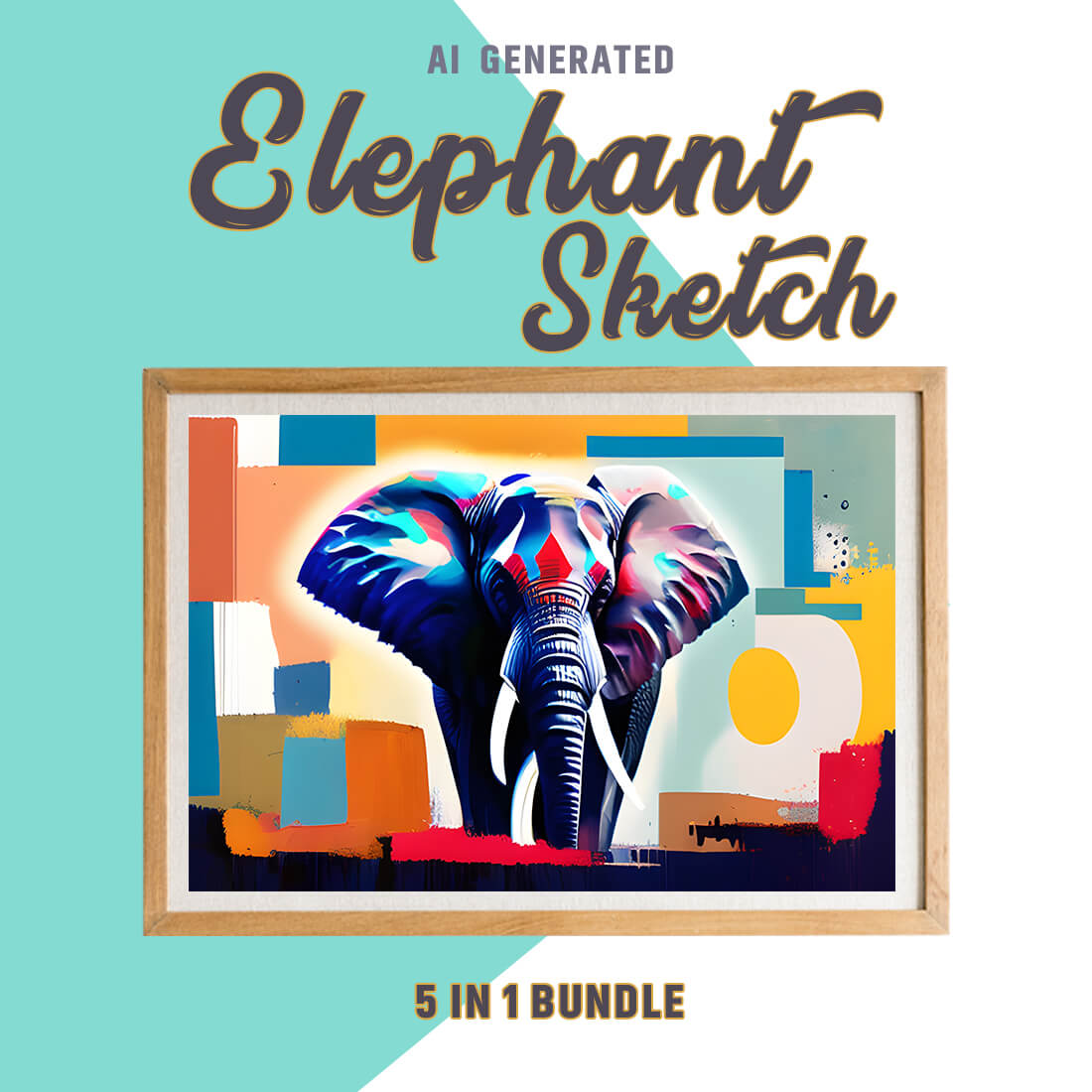 Free Creative & Cute Elephant Watercolor Painting Art Vol 12 preview image.