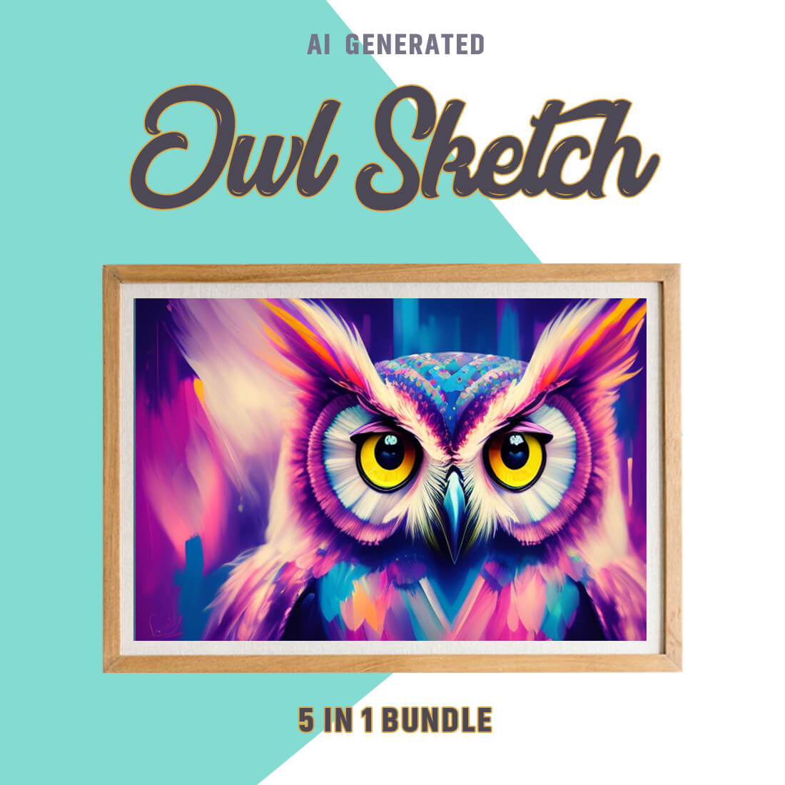 Free Creative & Cute Owl Watercolor Painting Art Vol 20 preview image.