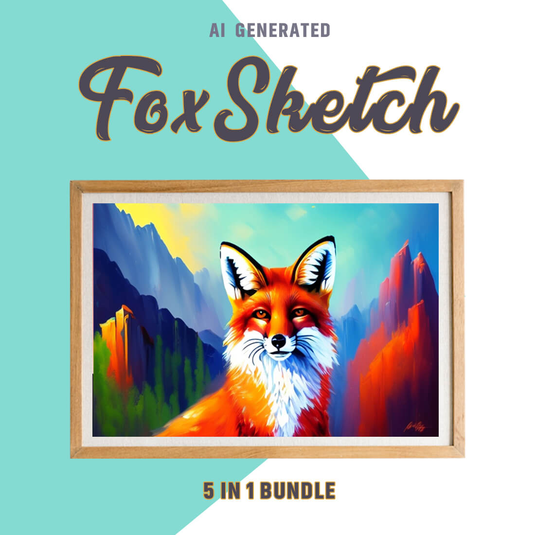 Free Creative & Cute Fox Watercolor Painting Art Vol 18 preview image.