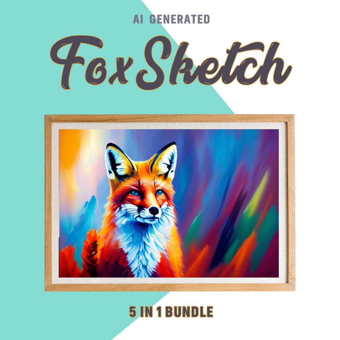 Free Creative & Cute Fox Watercolor Painting Art Vol 19 preview image.