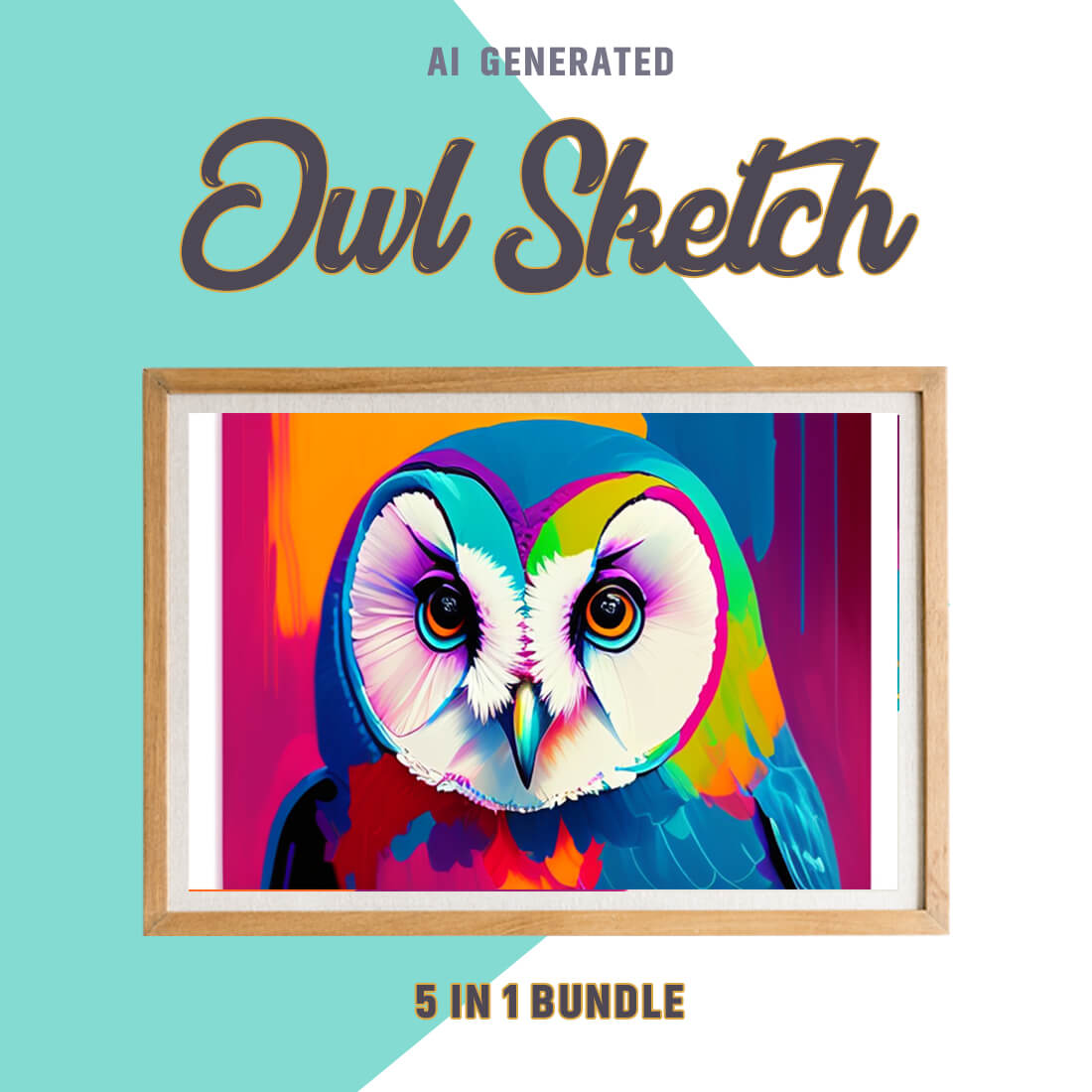 Free Creative & Cute Owl Watercolor Painting Art Vol 06 preview image.