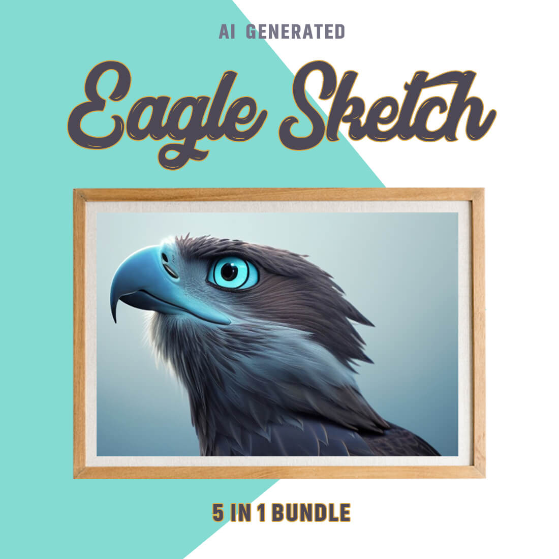 Free Creative & Cute Eagle Watercolor Painting Art Vol 15 preview image.