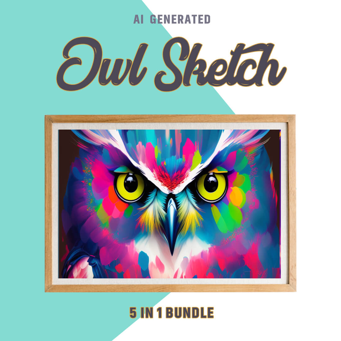 Free Creative & Cute Owl Watercolor Painting Art Vol 21 preview image.