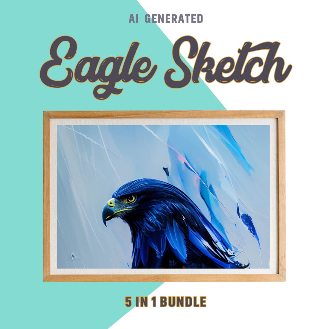 Free Creative & Cute Eagle Watercolor Painting Art Vol 01 preview image.