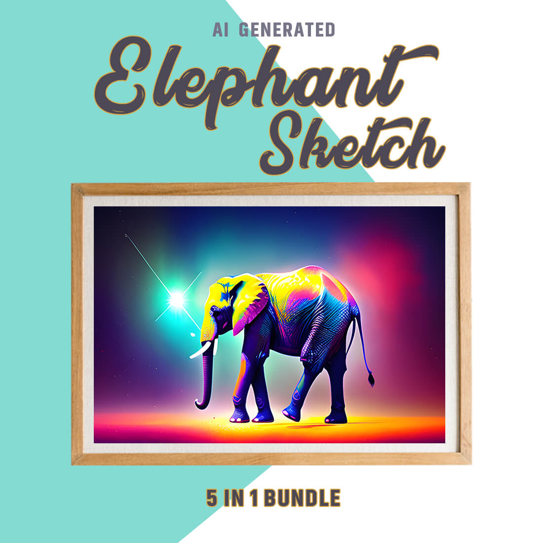 Free Creative & Cute Elephant Watercolor Painting Art Vol 09 preview image.