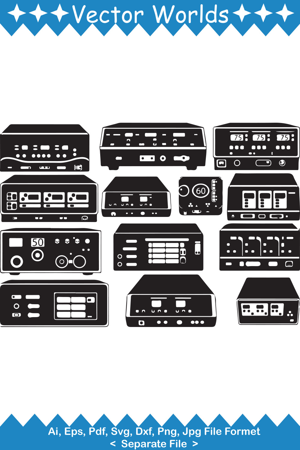 Electrosurgical Units SVG Vector Design pinterest preview image.