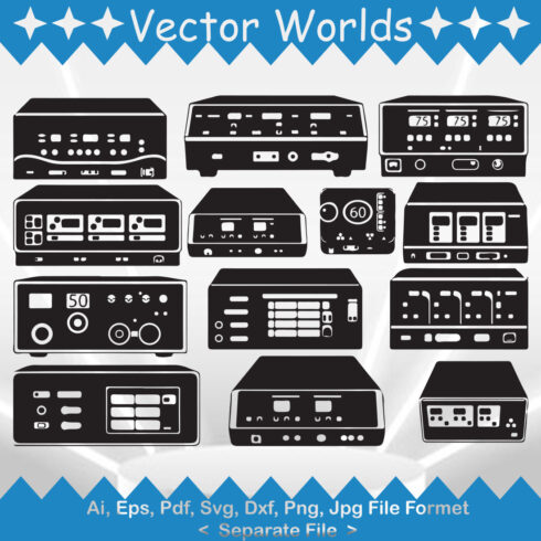 Electrosurgical Units SVG Vector Design cover image.