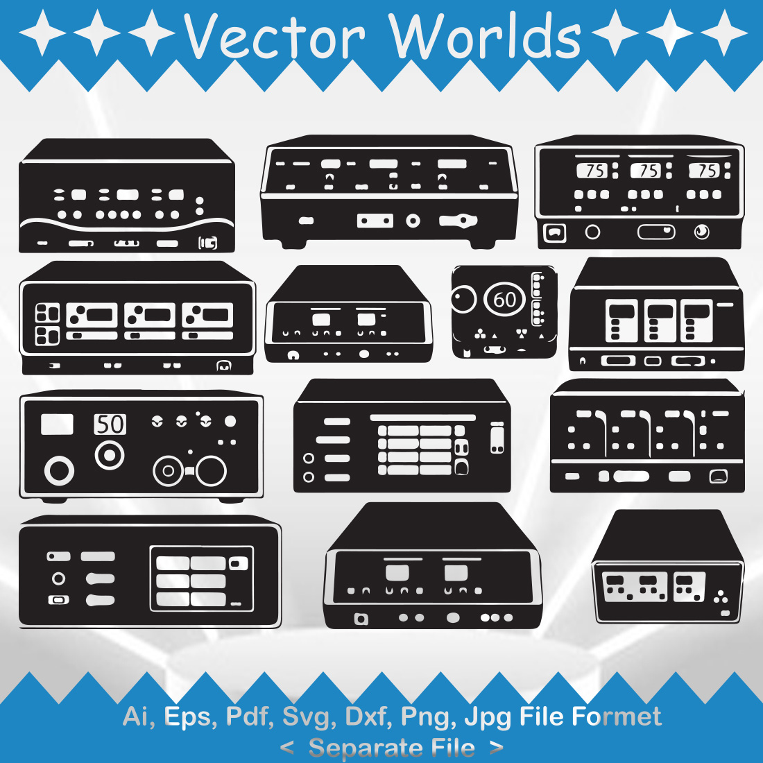 Electrosurgical Units SVG Vector Design preview image.