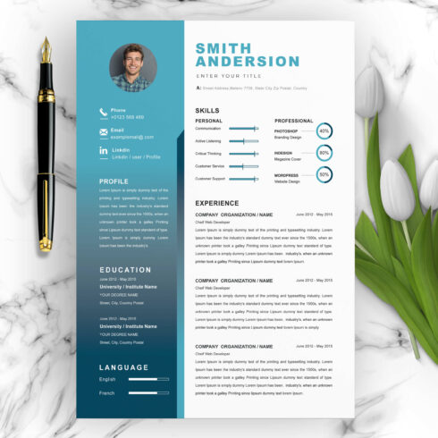 Professional Resume Template | Best Professional Resume Template cover image.