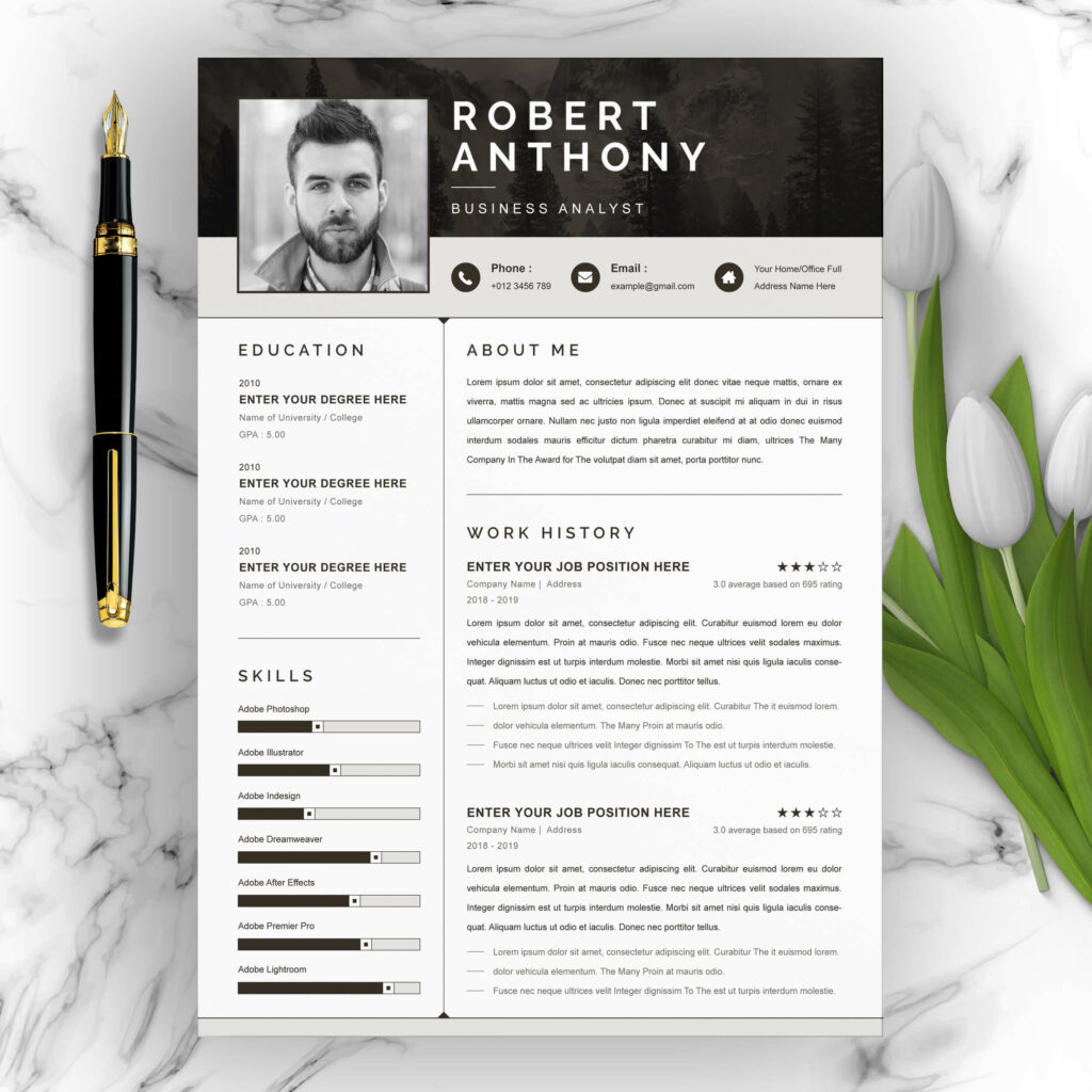 Creative Designer Resume Template – MasterBundles