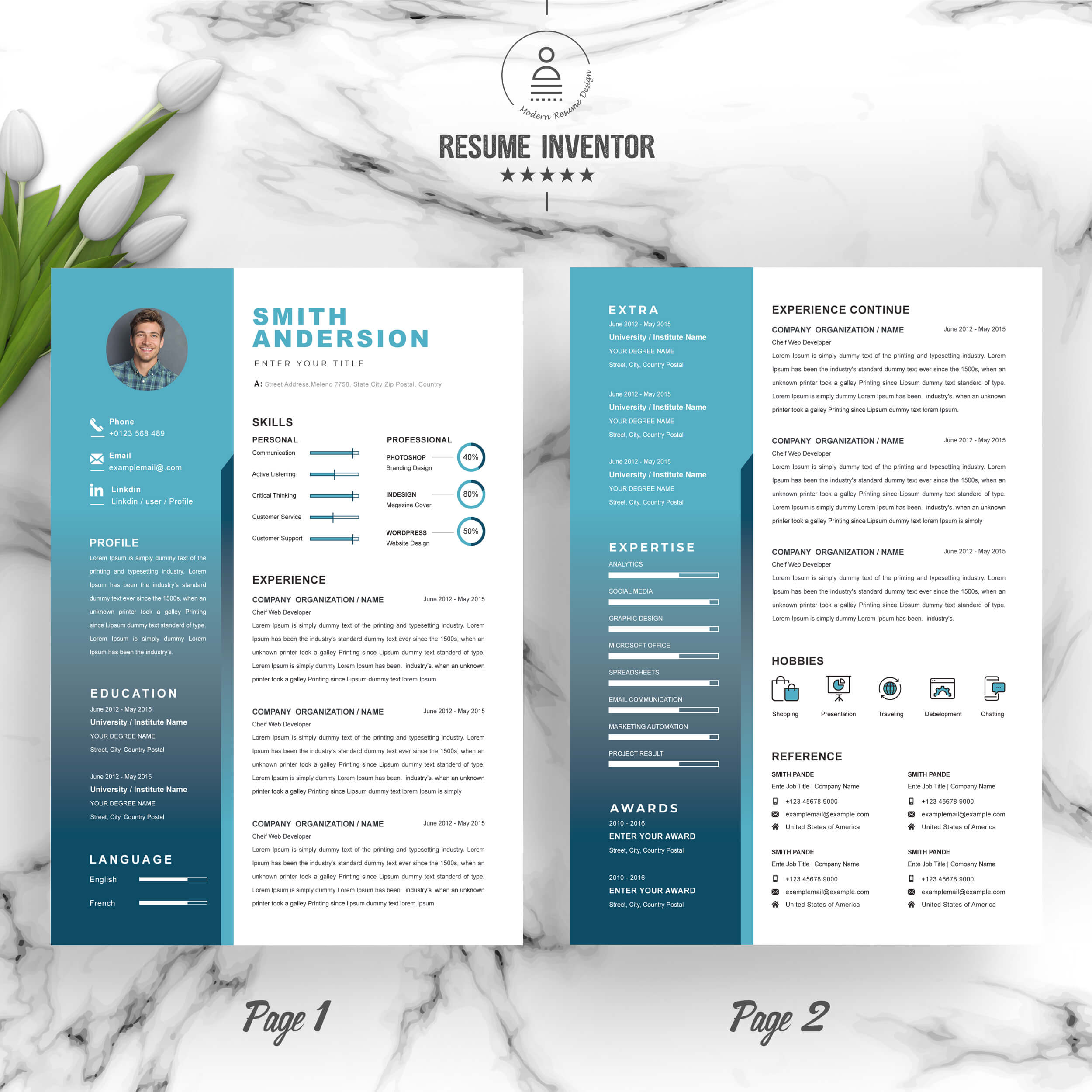 Professional Resume Template | Best Professional Resume Template preview image.