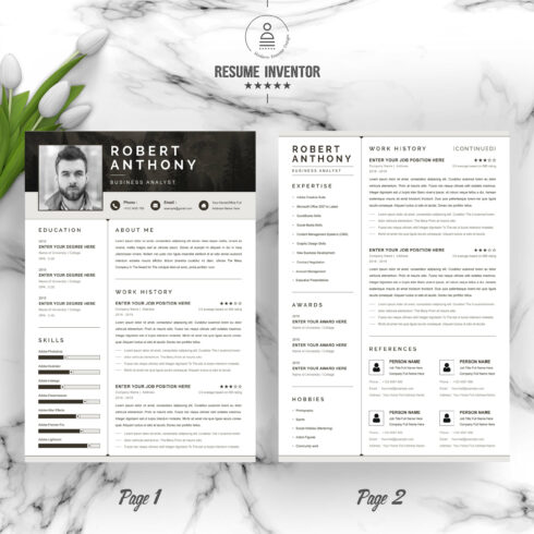 Business Analyst Resume Template | Resume Template in Word PSD Format ...