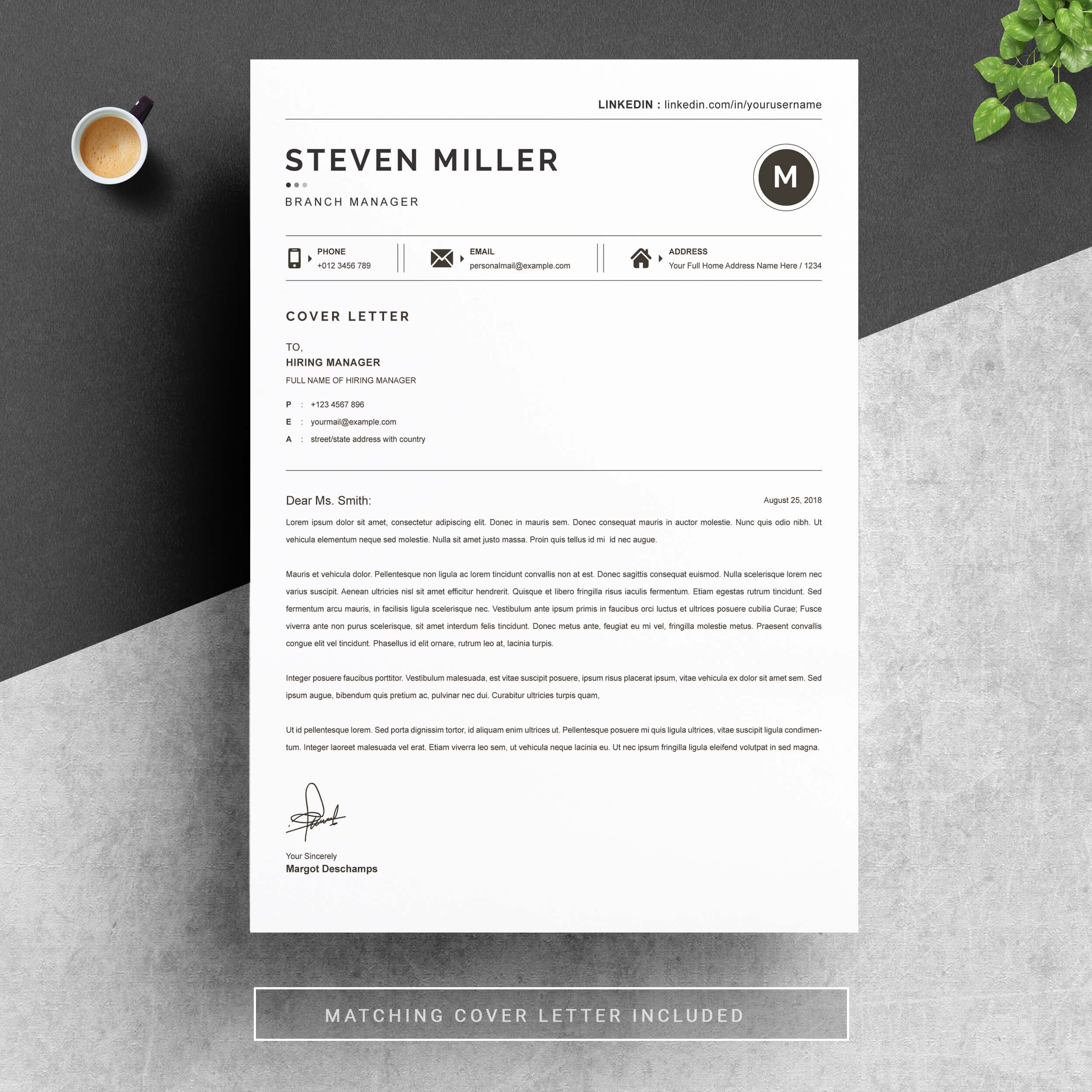 03 resume cover letter page free resume design template 1 276