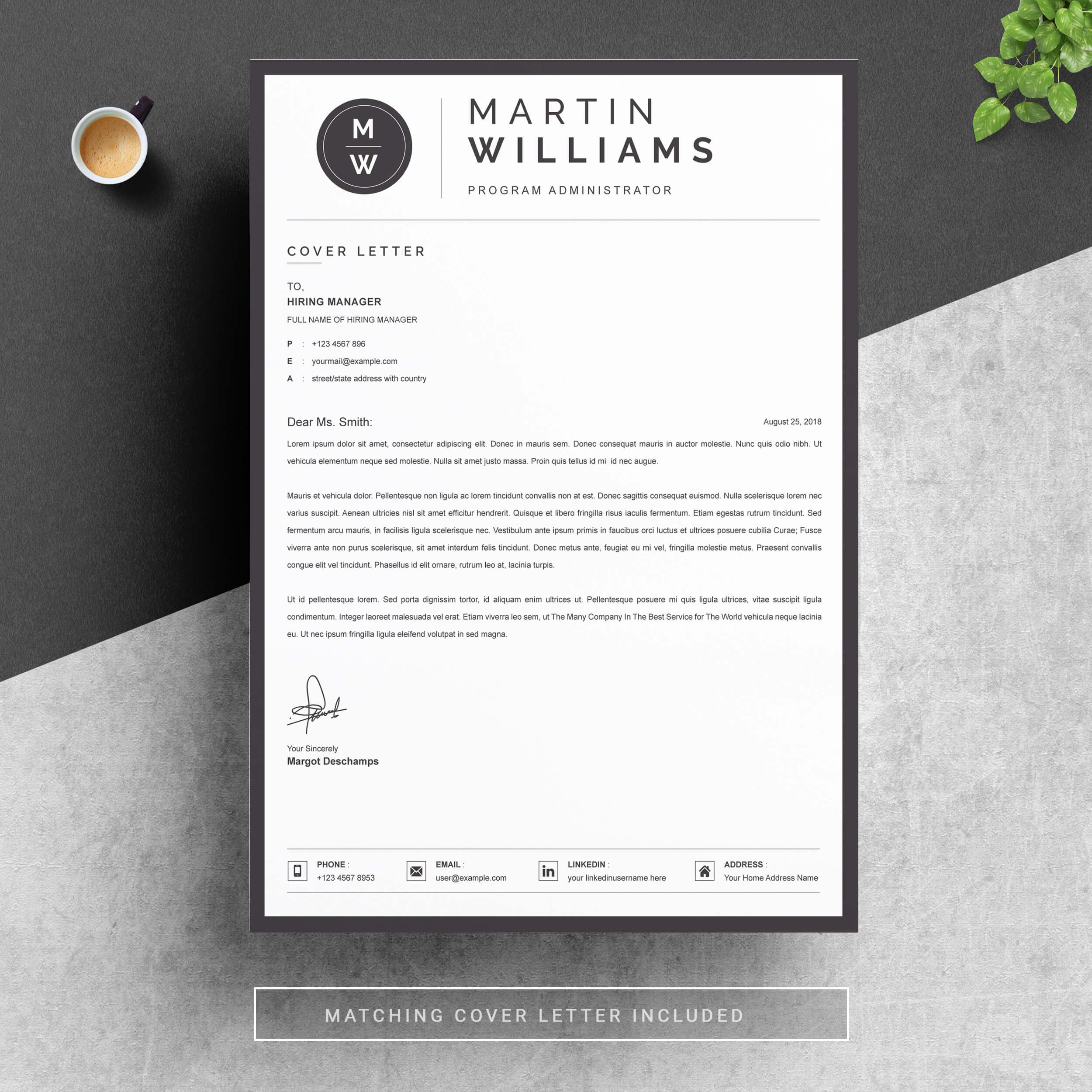 03 resume cover letter page free resume design template 2 574