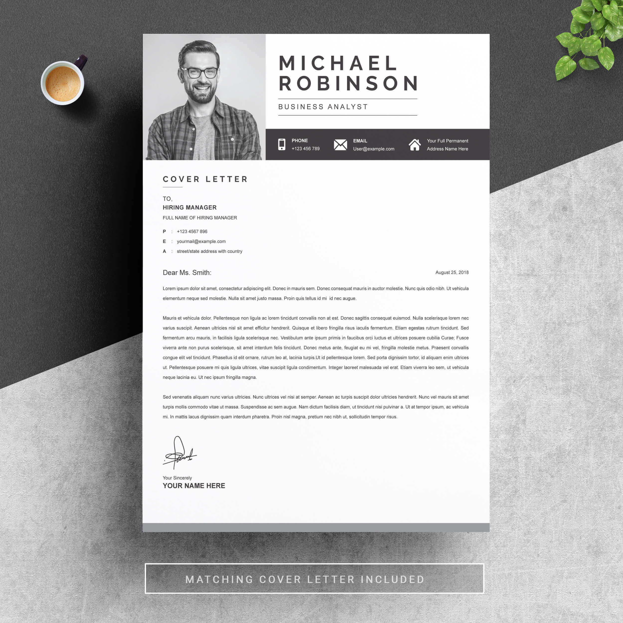 03 resume cover letter page free resume design template 4 1 1 407