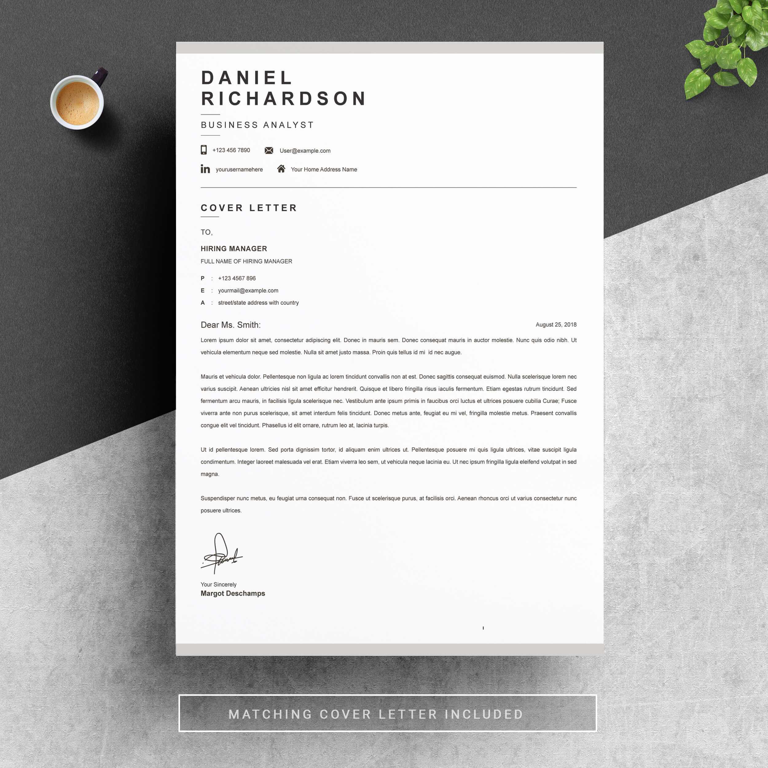 03 resume cover letter page free resume design template 697