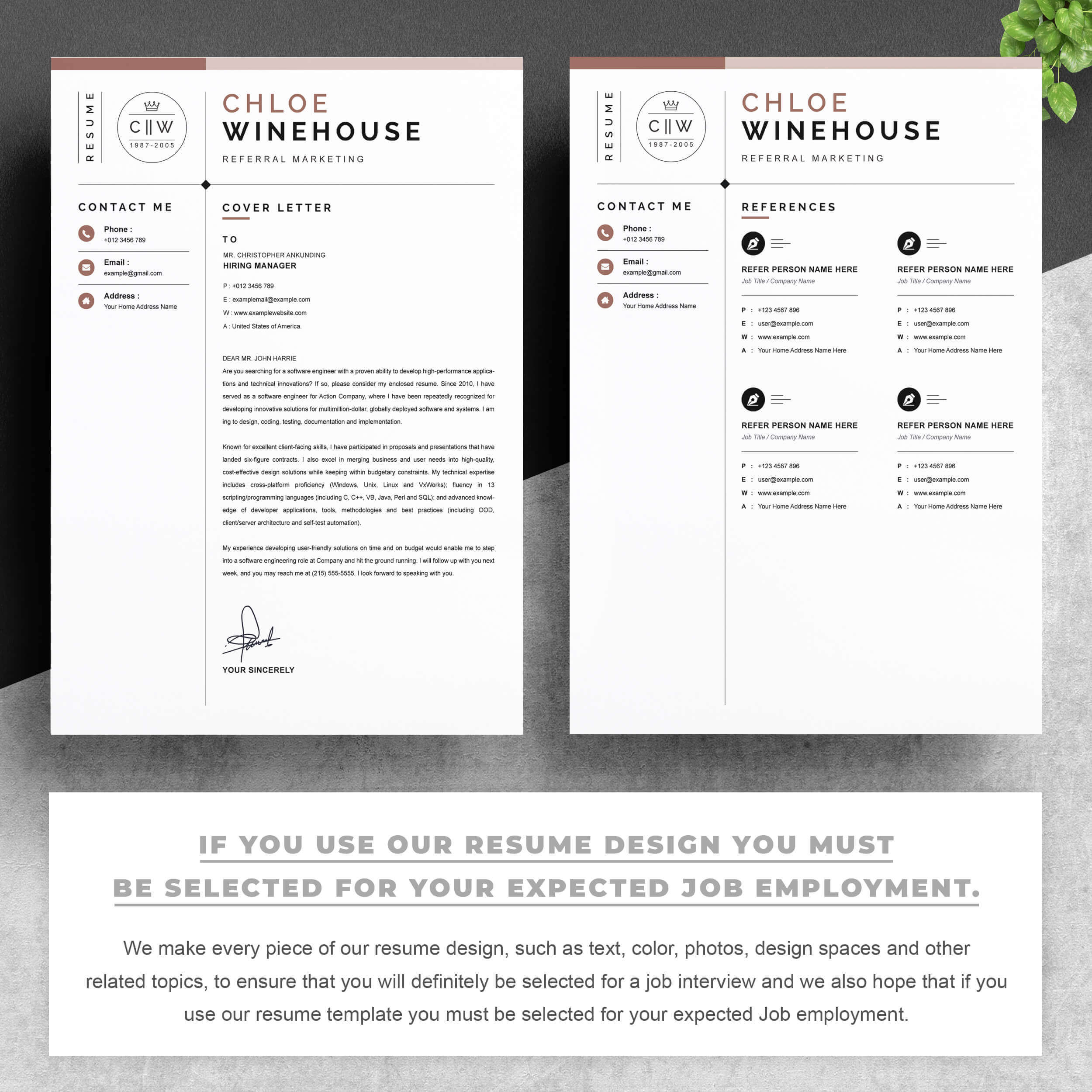 03 2 pages free resume design template copy 1 655