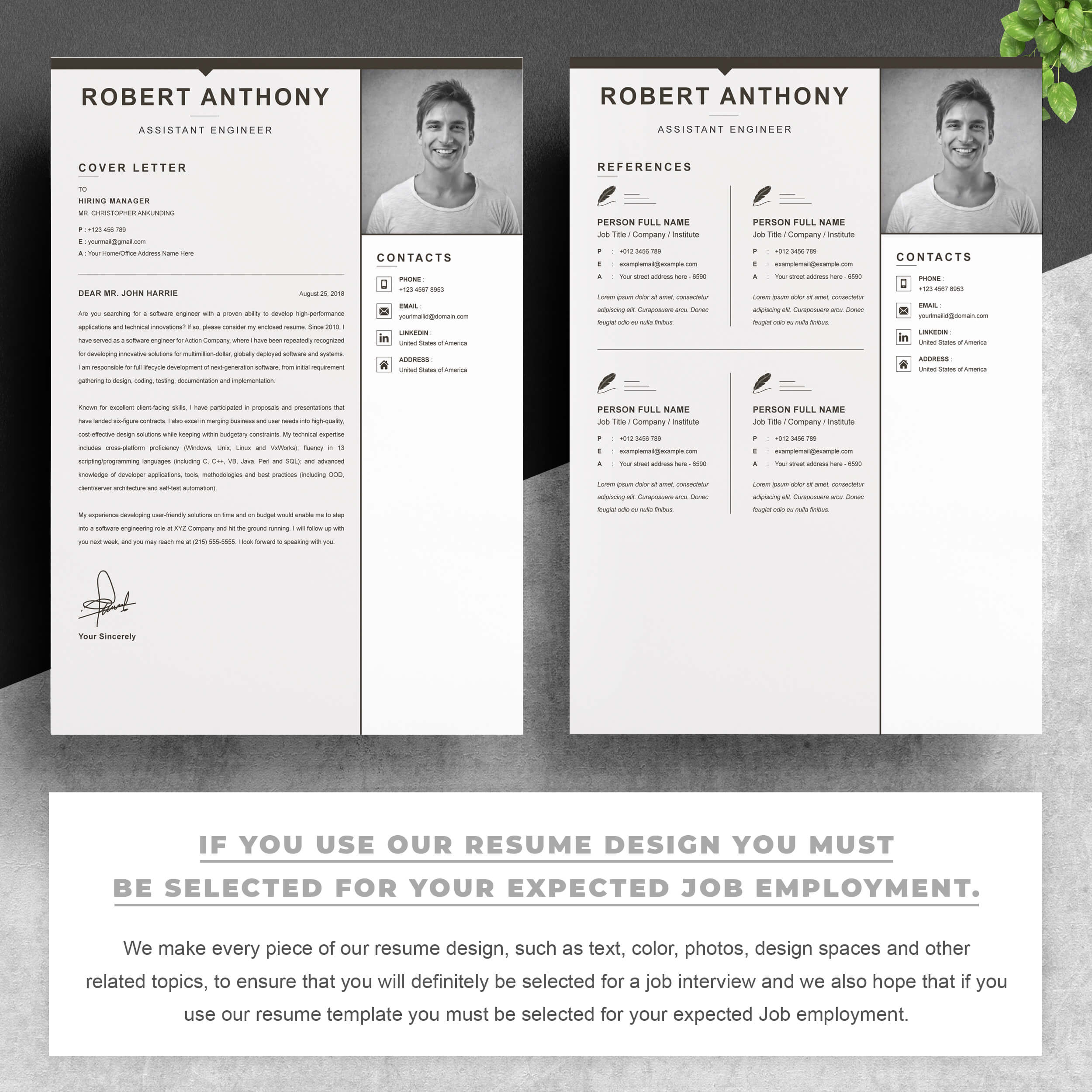 03 2 pages free resume design template copy 116