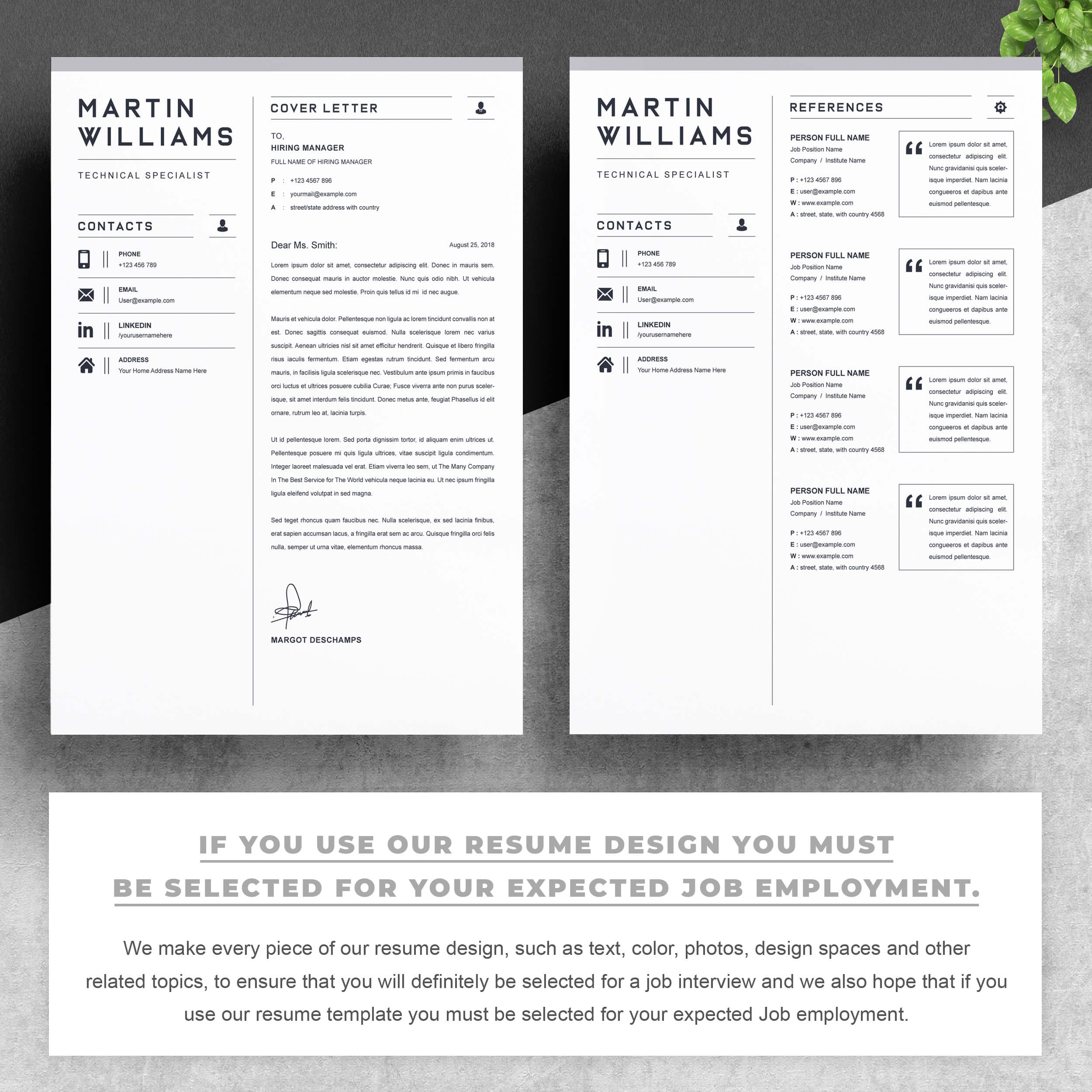 03 2 pages free resume design template copy 2 101