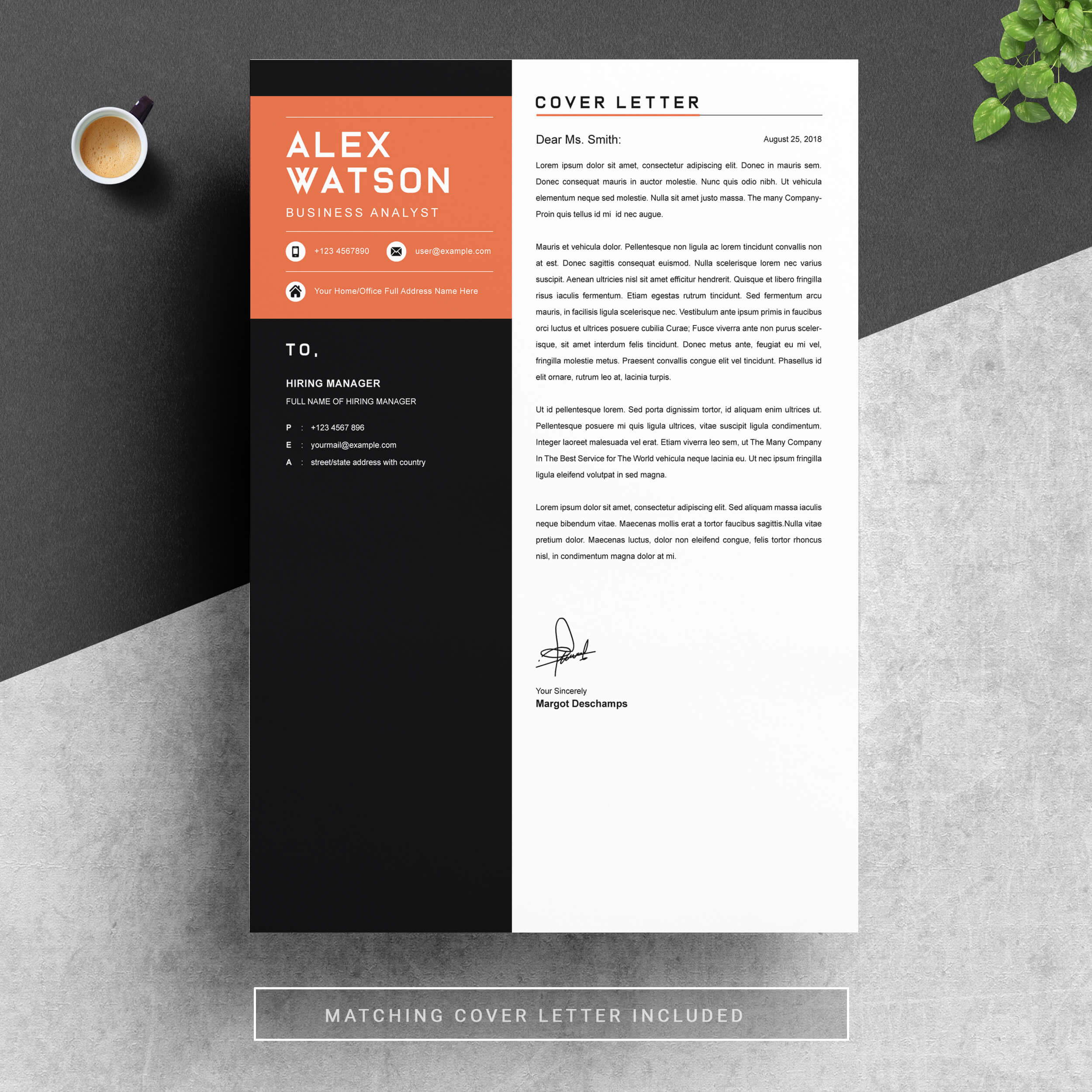 03 2 pages free resume design template copy 3 169